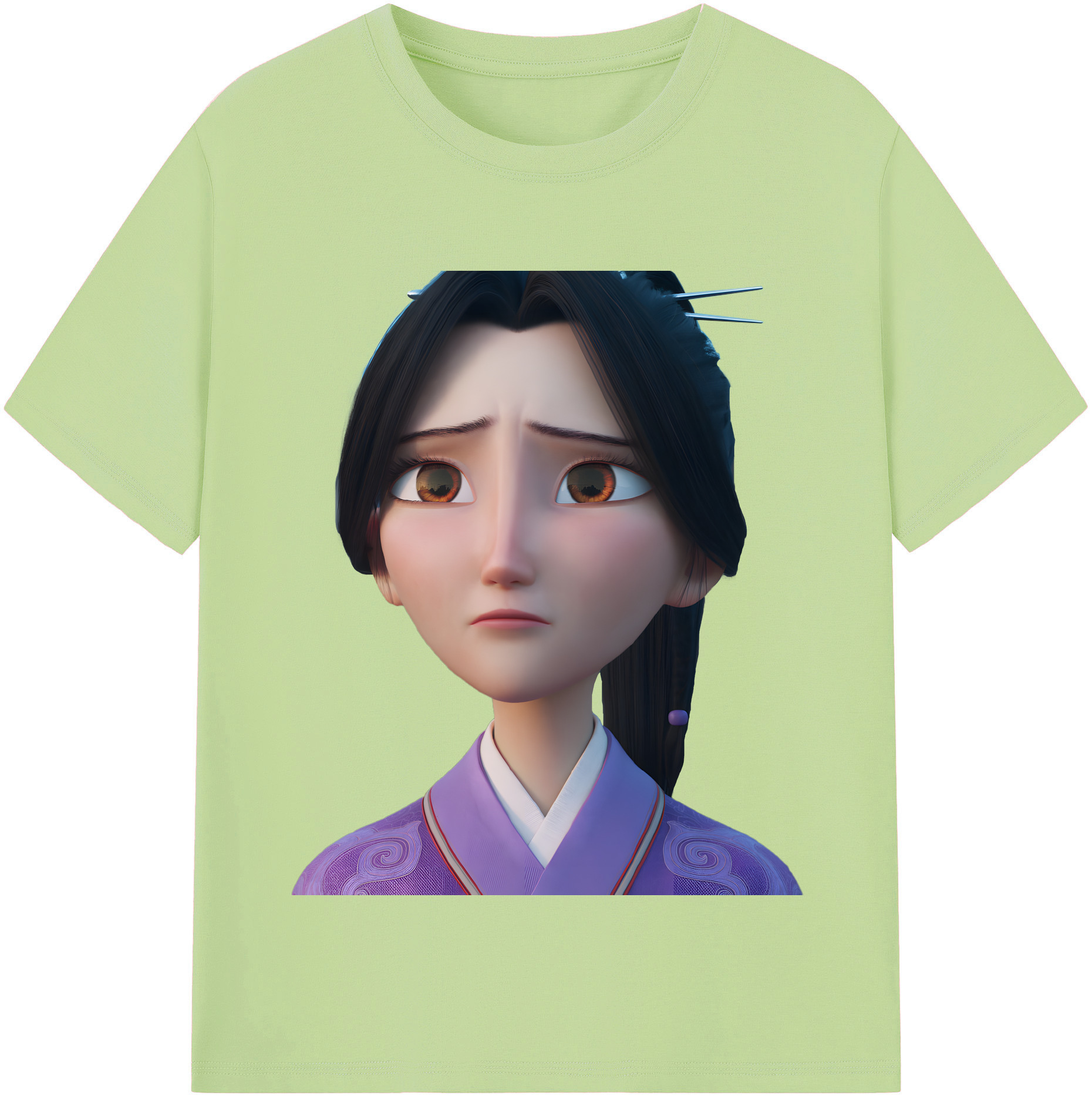 （画像用） Ne Zha 2 ナタ 魔童の大暴れ 綿100％半袖Tシャツ（フロントプリント）